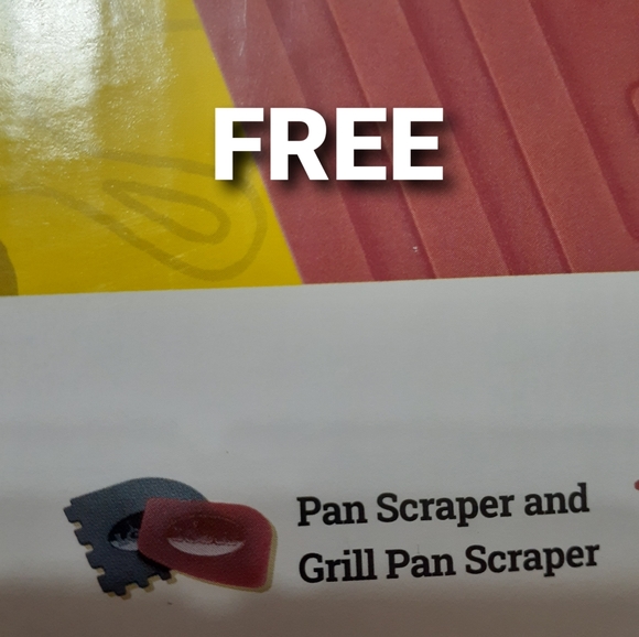 NWOT Lodge Cast Iron Grill Pan ONLY 10.25 inch with free SCRAPERS - Picture 7 of 9